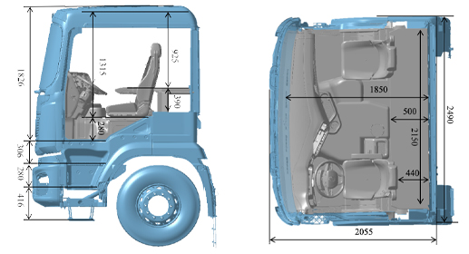 X5000 Medium-Long Flat-Top Cab