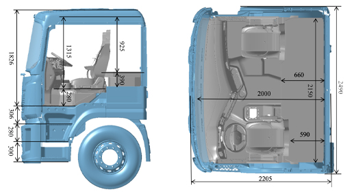 X5000 Extended-Cab Flat-Roof