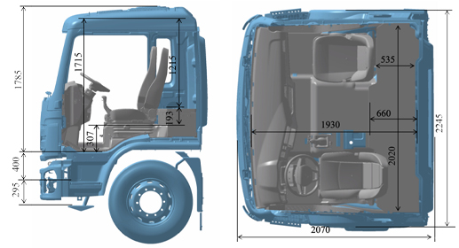 L3000 (Medium-length cab, flat roof)